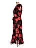 Perceptions Floral Red Casual Dress Size L - photo 5