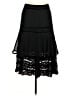H&M 100% Polyester Solid Black Formal Skirt Size 8 - photo 1