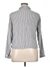 Wild Fable 100% Rayon Stripes Gray Long Sleeve Button-Down Shirt Size XL - photo 2