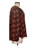 Julie Brown 100% Polyester Brown 3/4 Sleeve Blouse Size L - photo 4