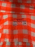 Crewcuts Checkered-gingham Orange Long Sleeve Button-Down Shirt Size 14 - photo 3