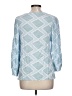 Michelle McDowell 100% Rayon Blue 3/4 Sleeve Blouse Size L - photo 2