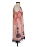 Max Studio 100% Polyester Graphic Pink Cocktail Dress Size XS - photo 4