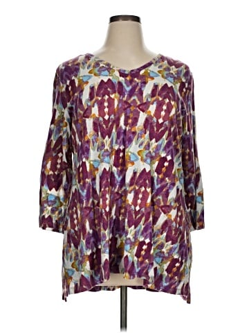 LOGO by Lori Goldstein 3/4 Sleeve T-Shirt (view 1)