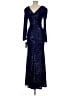 Xscape 100% Polyester Blue Cocktail Dress Size 8 - photo 2