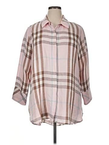 Boho Chic Long Sleeve Button-Down Shirt (view 1)