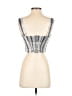 Reformation 100% Linen Silver Sleeveless Top Size 4 - photo 2