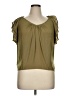 Ramy Brook 100% Polyester Green Short Sleeve Blouse Size XL (estimated) - photo 1