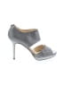 Jimmy Choo Gray Heels Size EU 37 1/2 - photo 1