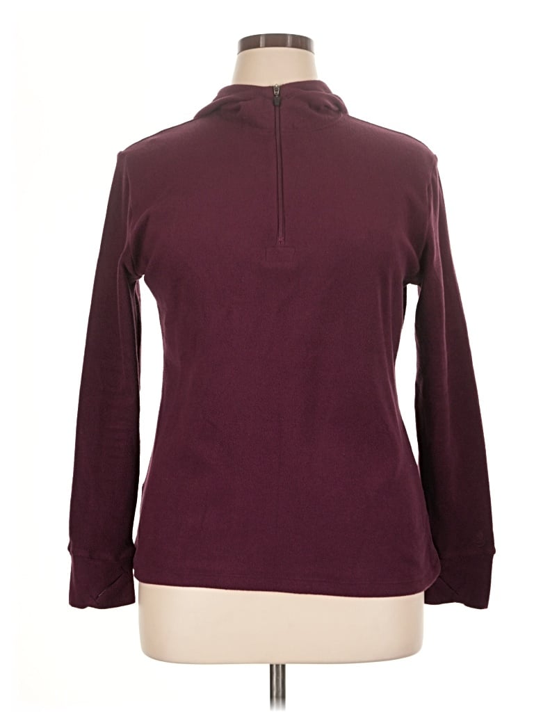 Pre-owned Cuddl Duds Turtleneck Sweater In Burgundy