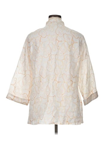 Carole Little 3/4 Sleeve Button-Down Shirt (view 2)