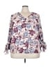 Vince Camuto 100% Polyester Purple 3/4 Sleeve T-Shirt Size 3X - photo 1