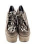 Stuart Weitzman 100% Leather Gray Tan Ankle Boots Size 10 1/2 - photo 2