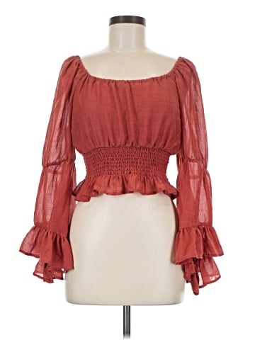 Blush 3/4 Sleeve Blouse (view 1)