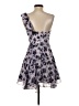 Topshop 100% Polyester Floral Blue Cocktail Dress Size 4 - photo 2