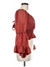 Blush 100% Polyester Red 3/4 Sleeve Blouse Size M - photo 4