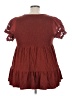 Torrid Burgundy Short Sleeve Blouse Size 5X Plus (5) - photo 2