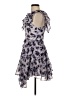 Topshop 100% Polyester Floral Blue Cocktail Dress Size 4 - photo 5