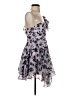 Topshop 100% Polyester Floral Blue Cocktail Dress Size 4 - photo 4