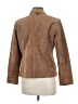 Style&Co 100% Leather Brown Leather Jacket Size Med Petite - photo 2