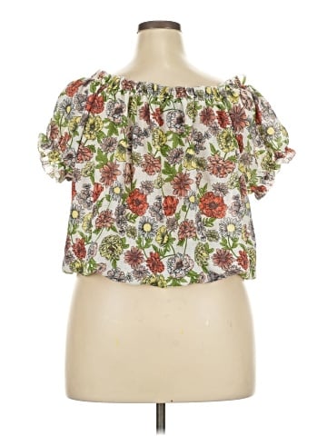 Derek Heart Short Sleeve Blouse (view 2)
