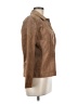 Style&Co 100% Leather Brown Leather Jacket Size Med Petite - photo 4