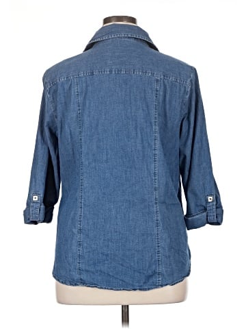 Anne Klein 3/4 Sleeve Button-Down Shirt (view 2)