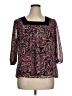 East5th 100% Polyester Pink Burgundy 3/4 Sleeve T-Shirt Size XL - photo 1