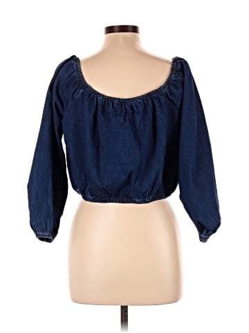 American Eagle Outfitters 3/4 Sleeve Blouse (view 2)