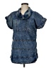 Ay Güey! 100% Cotton Blue Short Sleeve Top Size M - photo 1