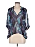 Charlotte Russe 100% Polyester Teal 3/4 Sleeve Blouse Size M - photo 1
