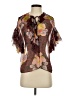 Joie Brown Short Sleeve Blouse Size XS - photo 1