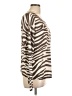 Zara Animal Print Zebra Print Tan Pullover Sweater Size L - photo 4