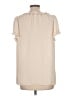 Max Studio 100% Polyester Ivory Short Sleeve Blouse Size L - photo 2