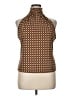 MICHAEL Michael Kors 100% Polyester Brown Sleeveless Blouse Size XL - photo 1