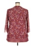 Timeson Burgundy 3/4 Sleeve Blouse Size XXL - photo 2