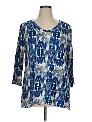 LOGO by Lori Goldstein 3/4 Sleeve T-Shirt (view 1)