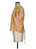 catherinegee 100% Silk Gold Short Sleeve Silk Top Size S - photo 5
