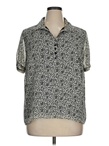 Cj Banks Short Sleeve Blouse (view 1)