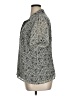 Cj Banks 100% Polyester Animal Print Gray Short Sleeve Blouse Size 1X - photo 5