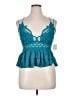 FP One Teal Sleeveless Blouse Size XL - photo 1