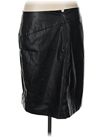 DKNY Faux Leather Skirt (view 2)