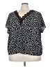 Shein Curve Black Short Sleeve Blouse Size 4X - photo 1