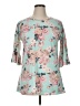 Sign Here Teal 3/4 Sleeve Blouse Size XL - photo 1