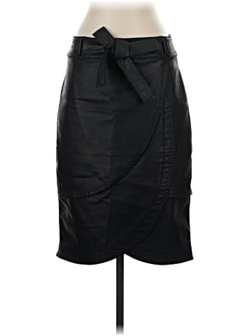 White House Black Market Faux Leather Skirt (view 1)