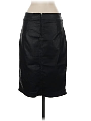 White House Black Market Faux Leather Skirt (view 2)