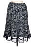 Unbranded 100% Polyester Print Blue Casual Skirt Size 12 (petite) - photo 1