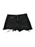 Zara Hearts Black Denim Shorts Size 12 - photo 1