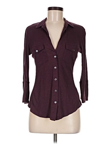 James Perse 3/4 Sleeve Button-Down Shirt (view 1)