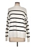 Old Navy Stripes Ivory Turtleneck Sweater Size L - photo 1